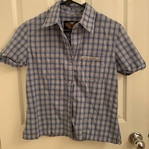 Vintage Harley Davidson Button Up